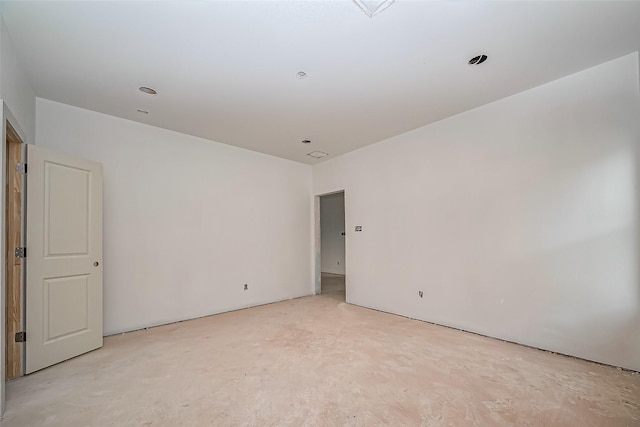 empty room featuring concrete floors