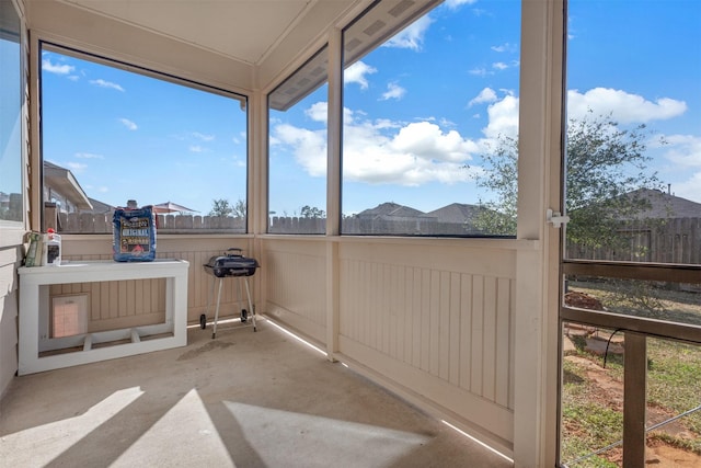 view of sunroom / solarium