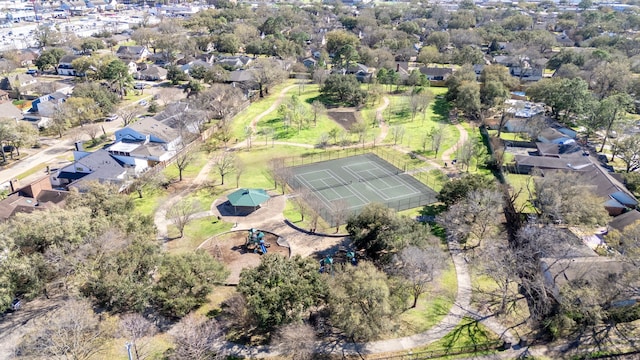 drone / aerial view featuring a residential view