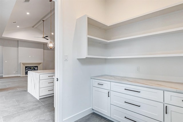 pantry with visible vents