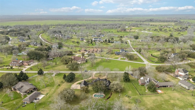 drone / aerial view with a rural view