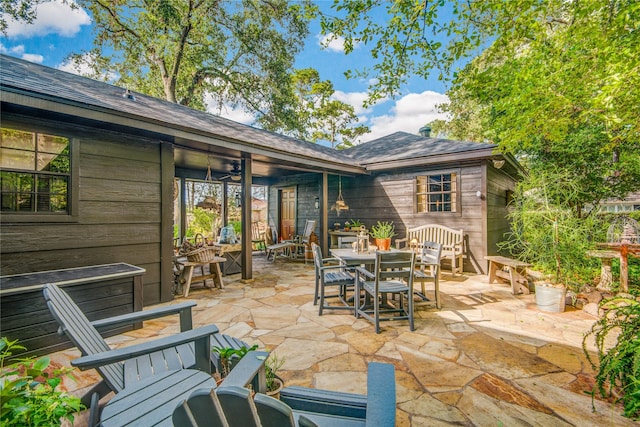 view of patio / terrace featuring outdoor dining area