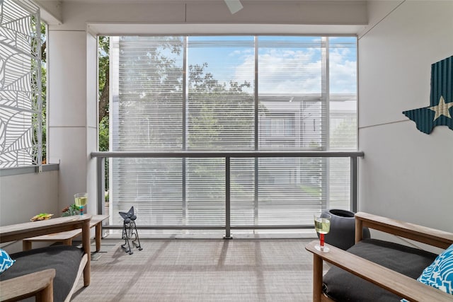 view of sunroom / solarium