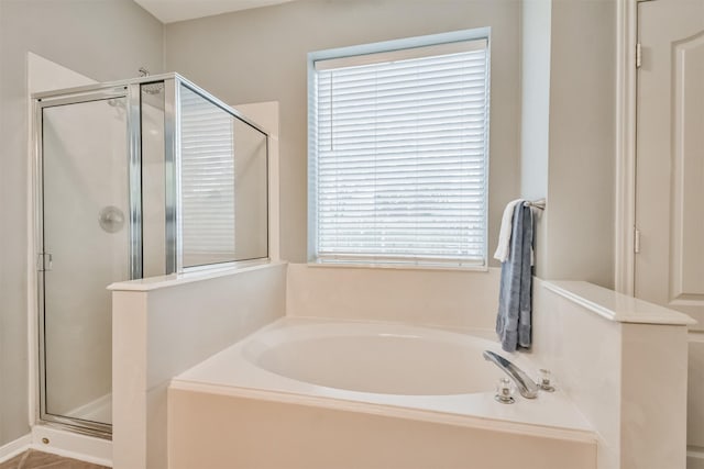 1731 Red Oak Ter, Houston, TX 77339 - full bath featuring a shower stall and a garden tub