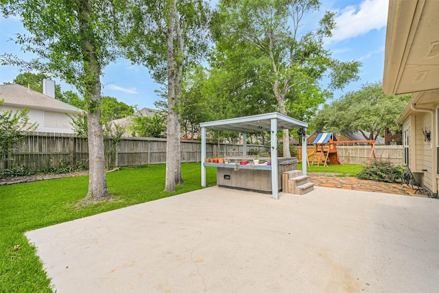 1731 Red Oak Ter, Houston, TX 77339 - view of patio with a playground