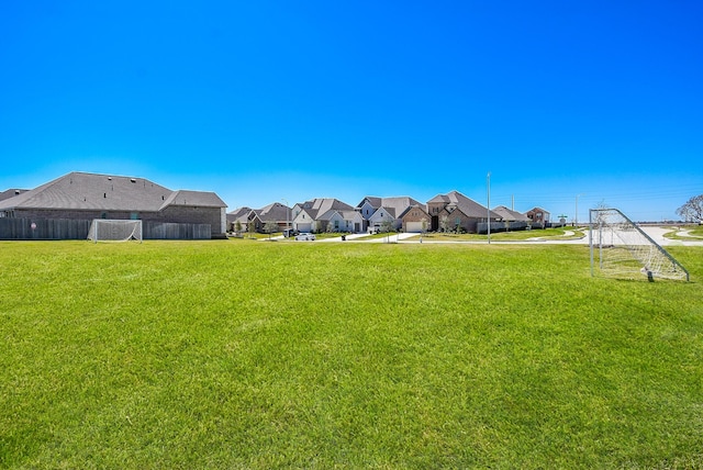 view of yard with a residential view