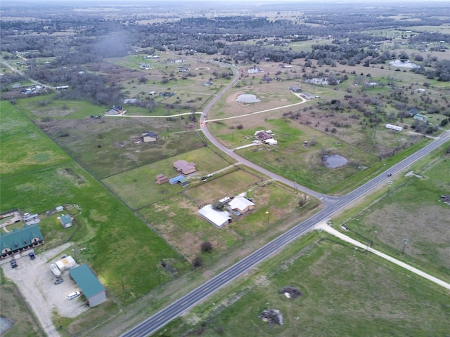 drone / aerial view featuring a rural view