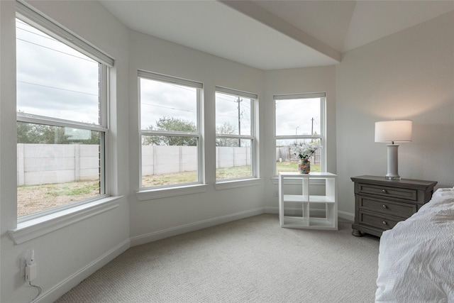 carpeted bedroom with baseboards