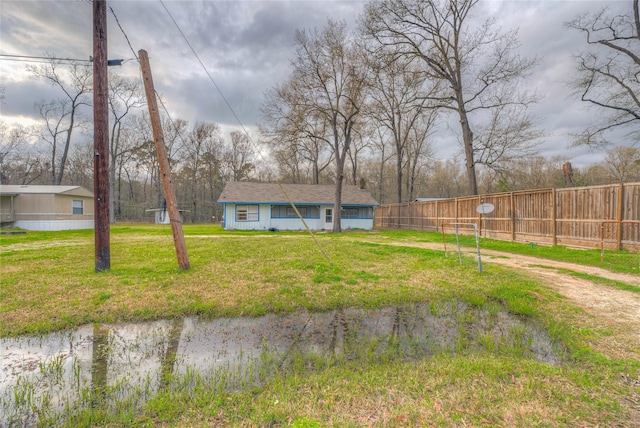 exterior space with fence