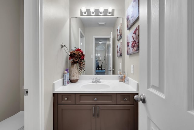 bathroom with vanity