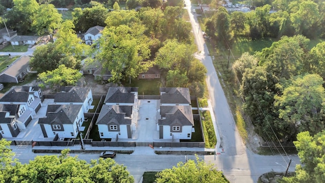 aerial view featuring a residential view