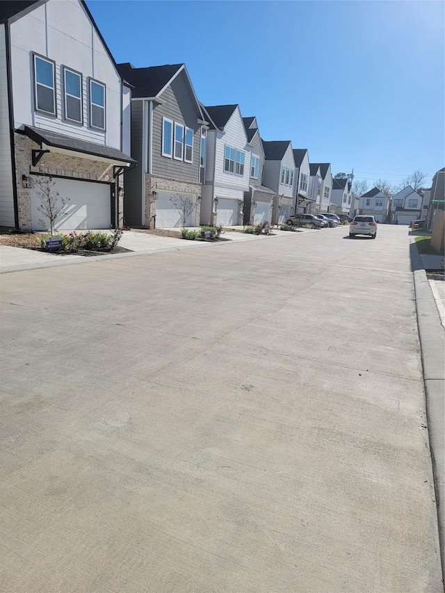 view of street with a residential view