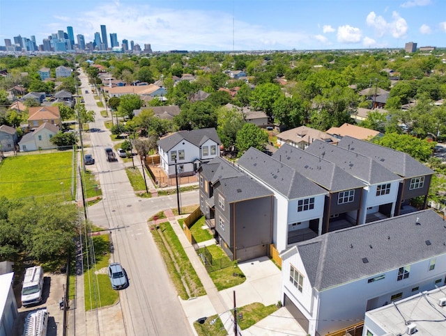 aerial view featuring a residential view