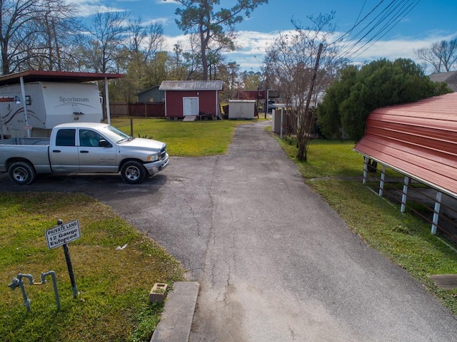 view of road