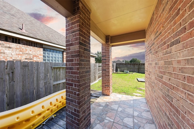 view of patio / terrace with fence