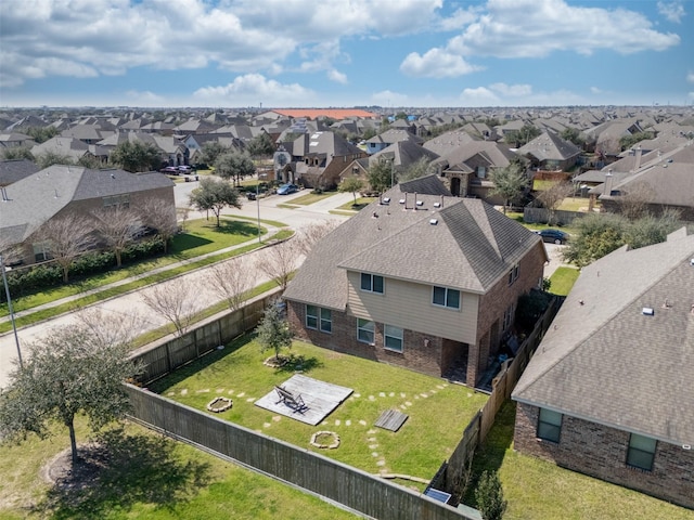 drone / aerial view featuring a residential view