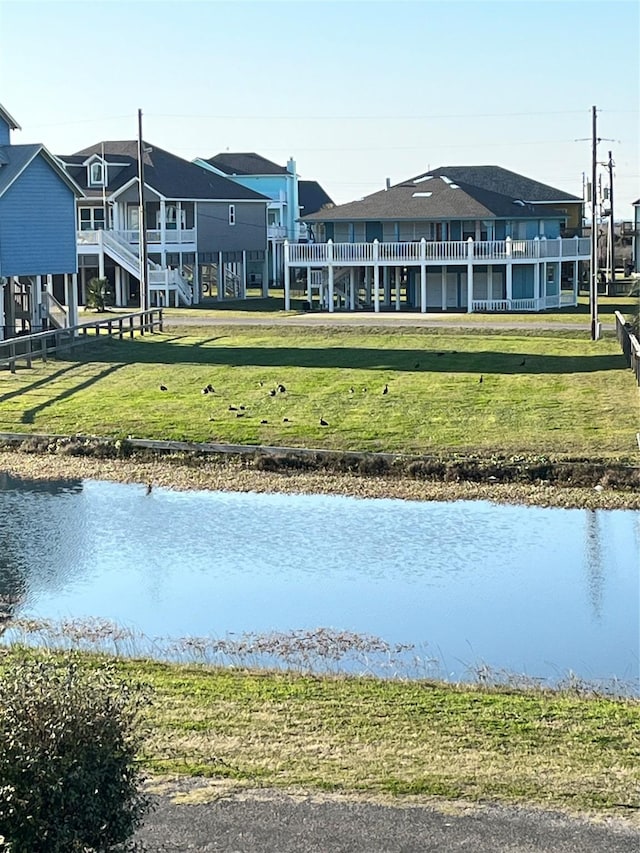 water view featuring a residential view