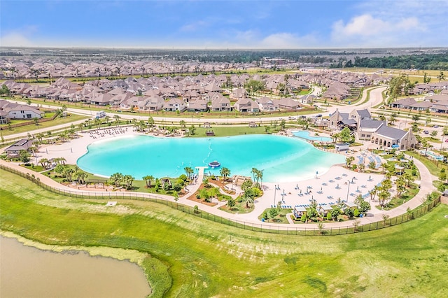 birds eye view of property featuring a residential view