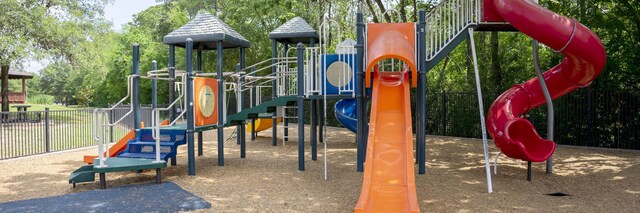 community playground with fence