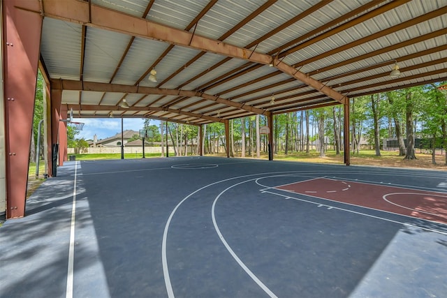 view of basketball court with community basketball court