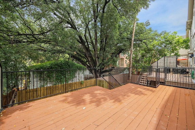 view of wooden terrace