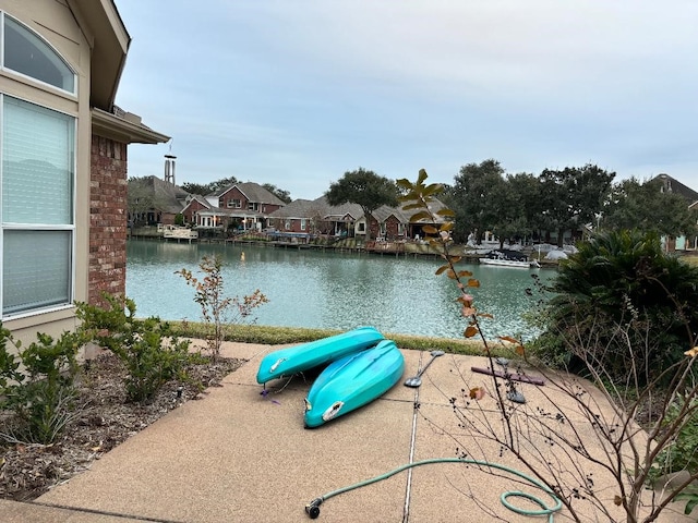 view of water feature featuring a residential view