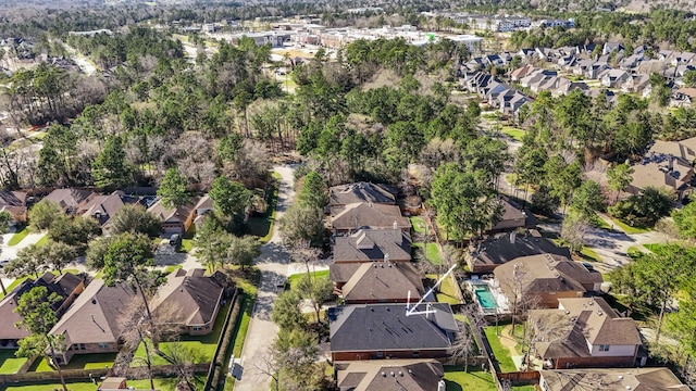 birds eye view of property featuring a residential view