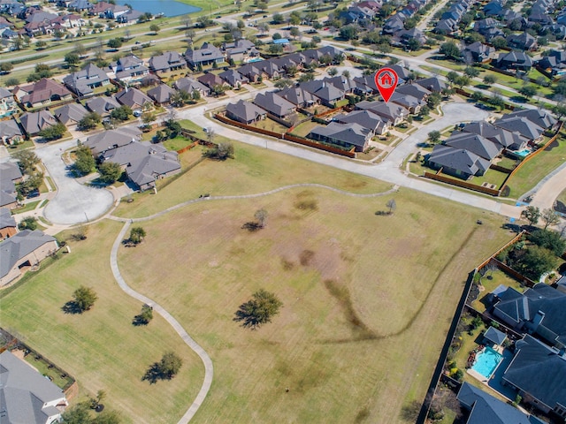 drone / aerial view featuring a residential view