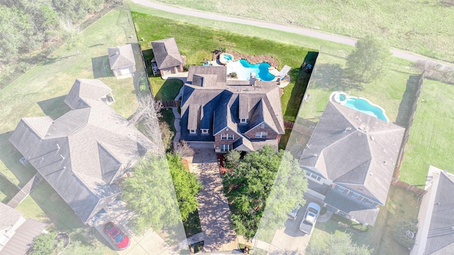 birds eye view of property