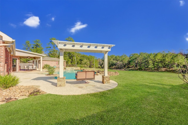 view of yard with a patio