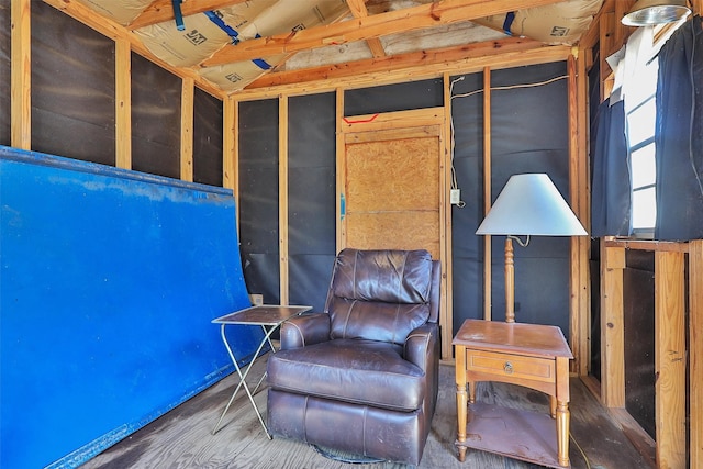 interior space with wood finished floors