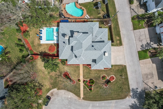 birds eye view of property