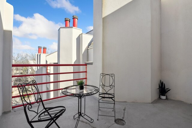 view of balcony