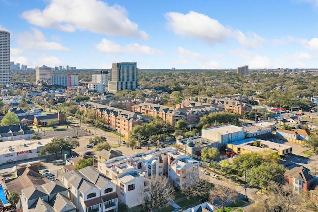 bird's eye view with a view of city