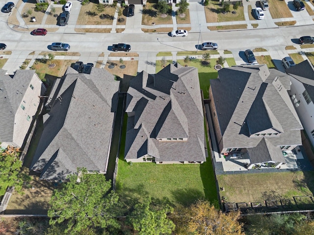 bird's eye view featuring a residential view