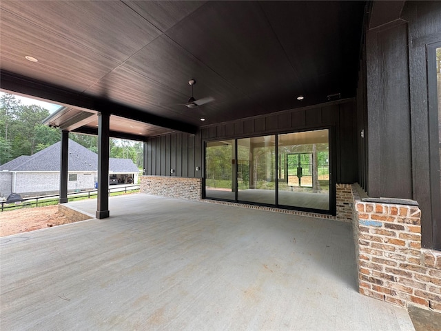 212 Rim Rock Rd, Huntsville, TX 77340 - view of patio featuring ceiling fan