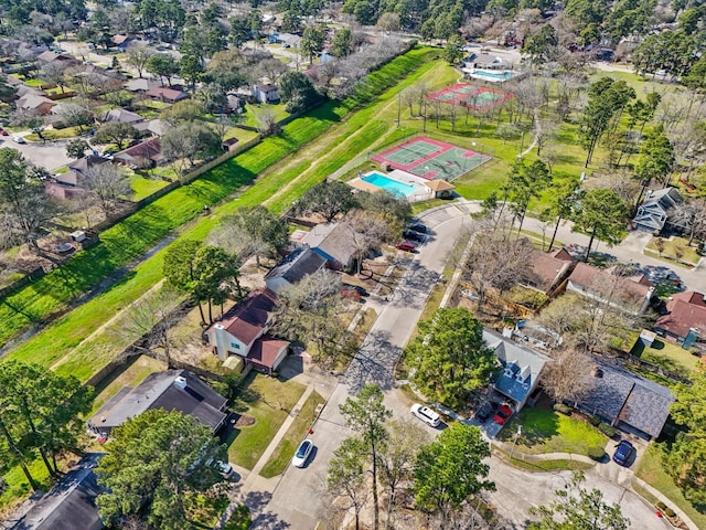 birds eye view of property featuring a residential view