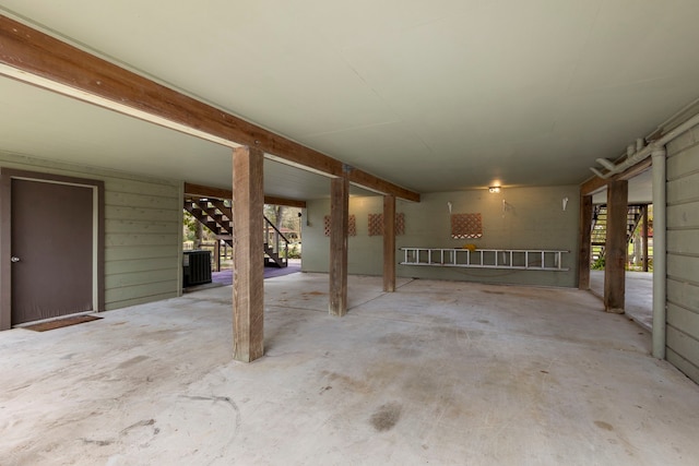 interior space featuring stairs