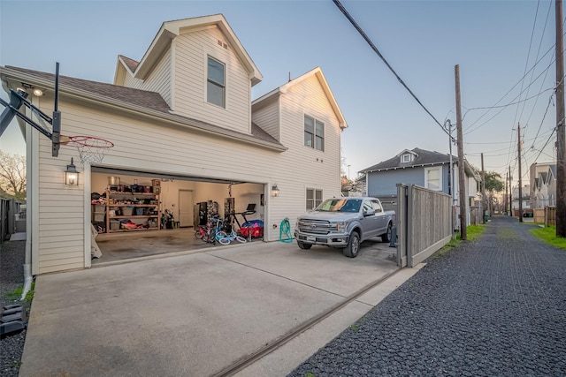 exterior space with driveway