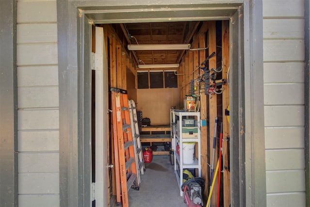 view of storage room