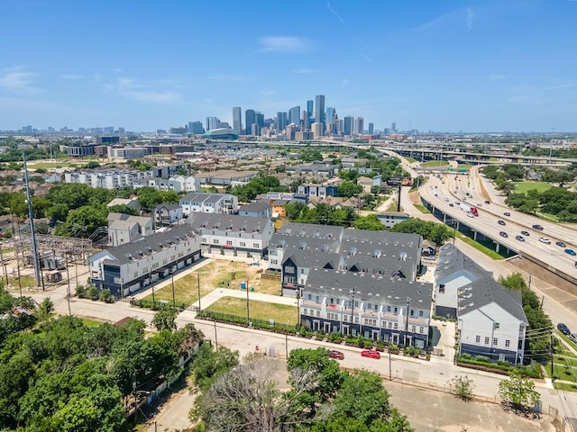 bird's eye view featuring a view of city