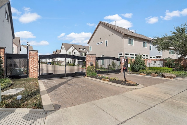 exterior space with a residential view