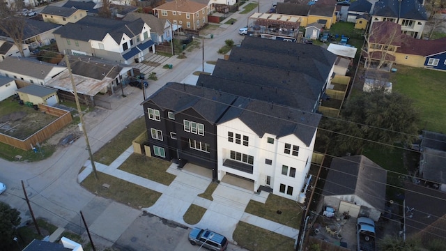 bird's eye view featuring a residential view