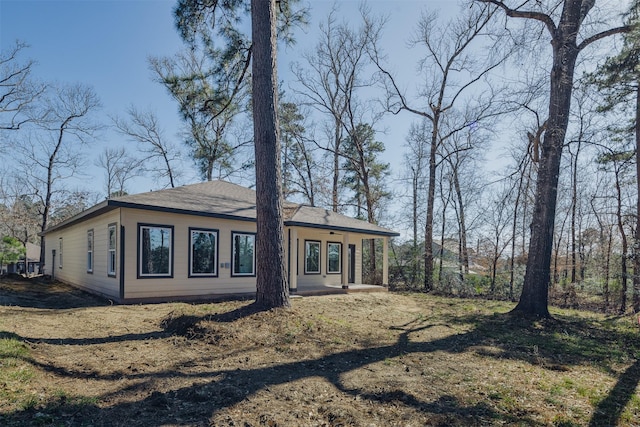 exterior space with covered porch