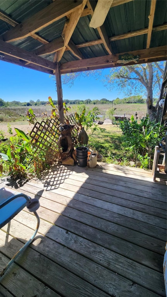 view of deck