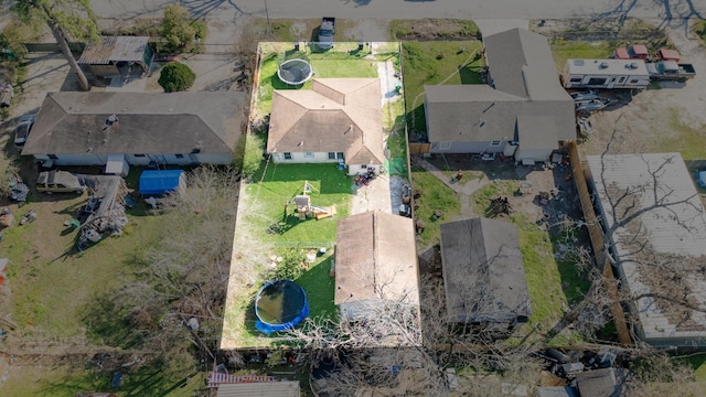 drone / aerial view featuring a residential view