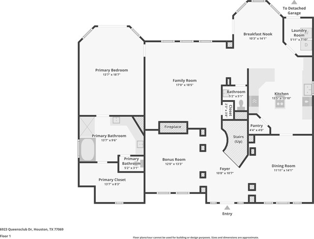 6923 Queensclub Dr, Houston, TX 77069 - view of room layout