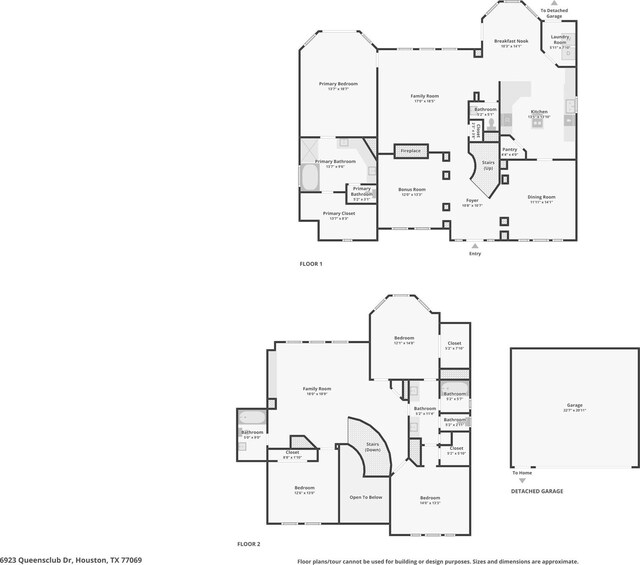 6923 Queensclub Dr, Houston, TX 77069 - view of property floor plan
