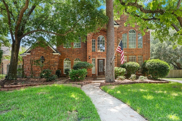 6923 Queensclub Dr, Houston, TX 77069 - view of front facade with brick siding