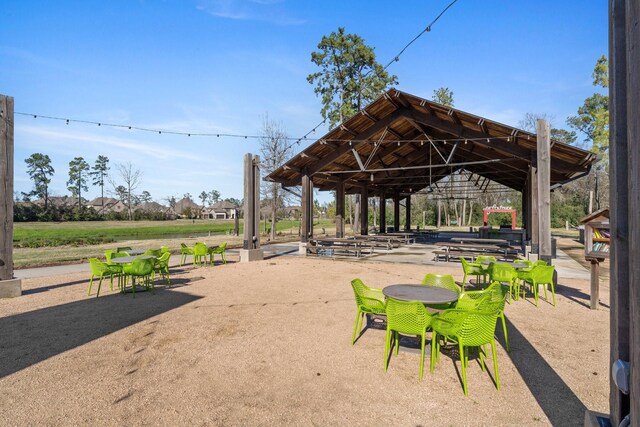 surrounding community with a gazebo